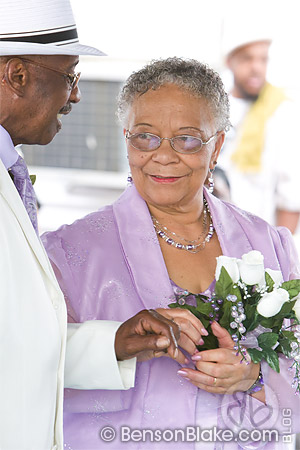 Corrina taking Archie's hand