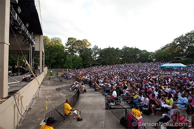 JoyFest audience at Kings Dominion's amphitheater