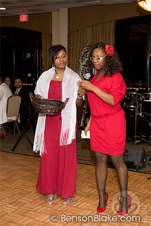 Marcia of Just Luv Productions and emcee/poet "Simply Tee"