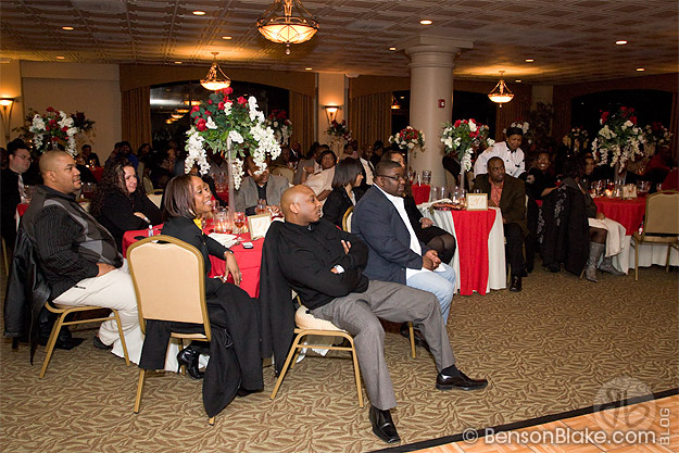 Audience enjoying the comedian Stacey Carver's performance