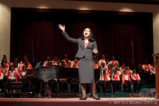 8th grader competing at the 2011 MLK Oratorical