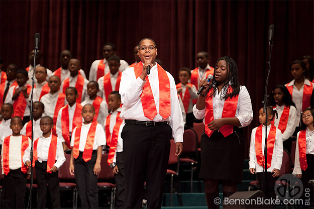MLK Community Choir singing at Hylton Memorial Chapel