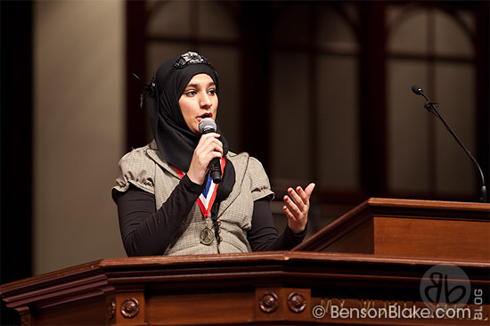 High School senior competing at the 2011 MLK Oratorical