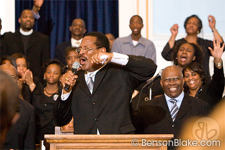Bishop Charles E. Blake preaching