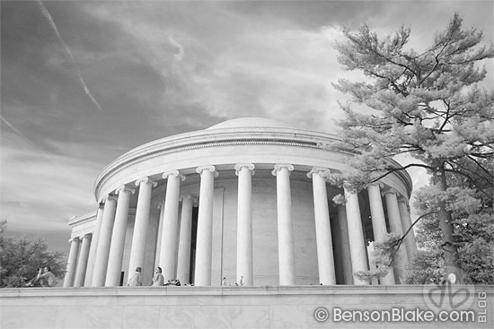 The Jefferson Memorial (infrared black & white)
