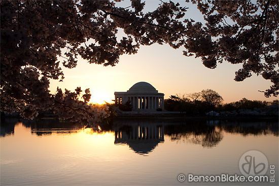 Sunrise at the Jefferson Memorial
