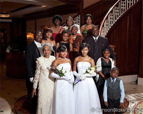 Debutante family portrait