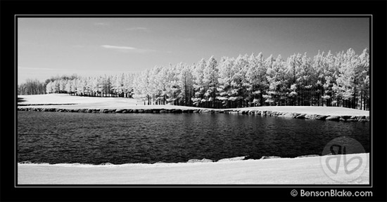 Infrared photo - golf course