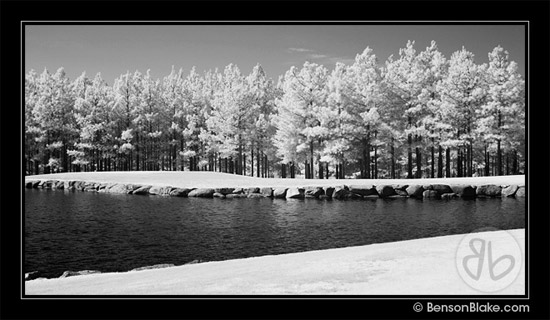Infrared photo - golf course