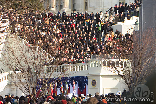 Stage on the Capitol steps