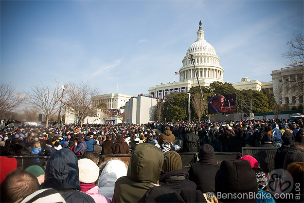 Benson's view at Inauguration 2009