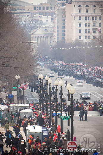 Beginning of the Inauguration parade route