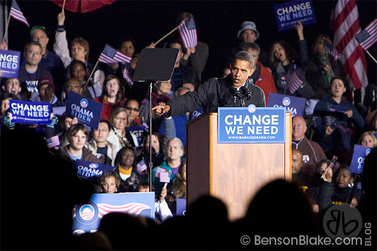 Barack Obama in Manassas Virginia