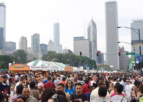 Crowd of 1.5 million at The Taste of Chicago Crowd of 1.5 million at The Taste of Chicago