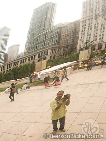 Benson's Reflection in The Bean Benson at The Bean