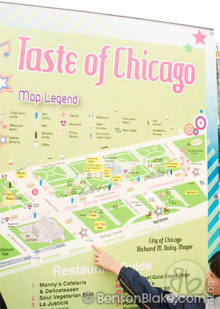 Taste of Chicago map of vendors Taste of Chicago map of vendors
