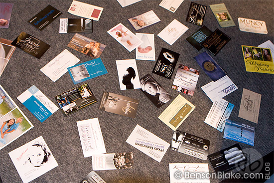 Photographer business cards