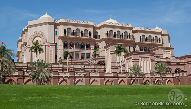 The Emirates Palace in Abu Dhabi, UAE