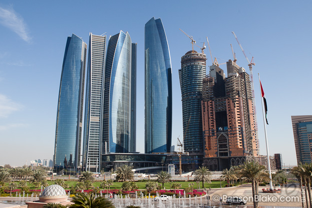 Construction in Abu Dhabi, near the Emirates Palace