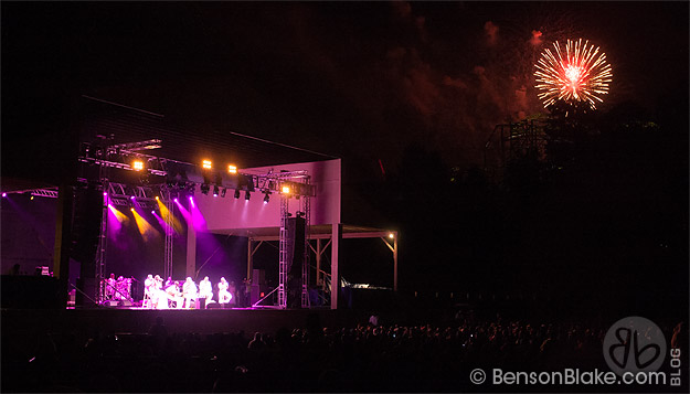 JoyFest 2012 at Kings Dominion - Fireworks display near the end of the concert